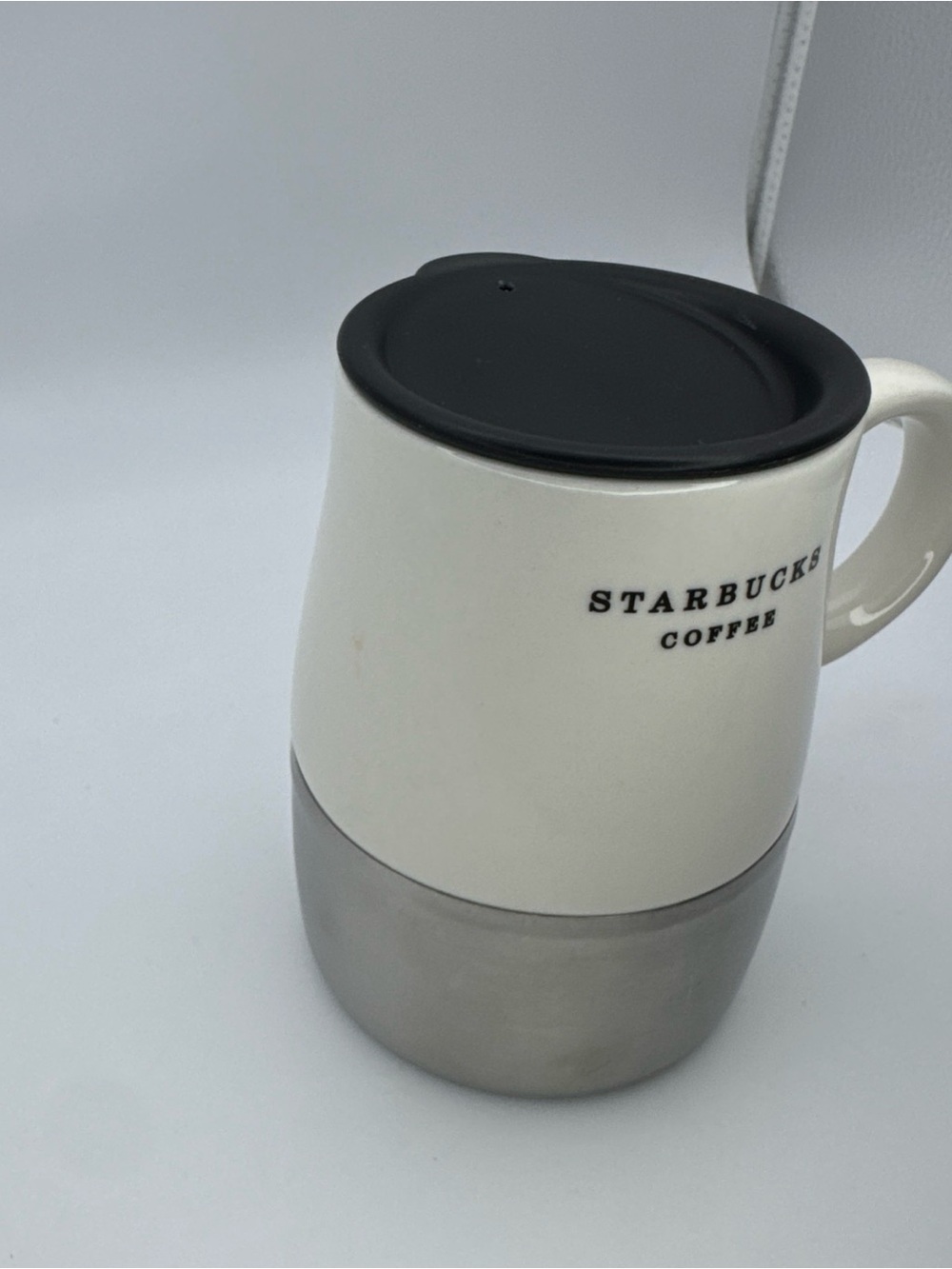 Starbucks 2006 14 oz Travel Mug Ceramic Stainless Steel Bottom - Picture 2 of 8